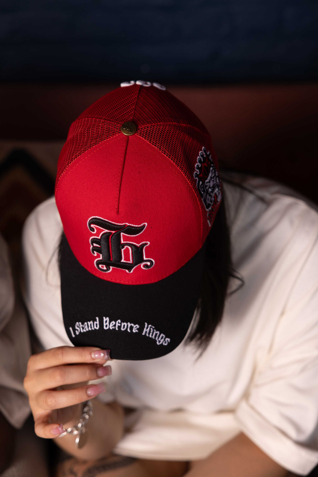 LAVA RED TRUCKER HAT