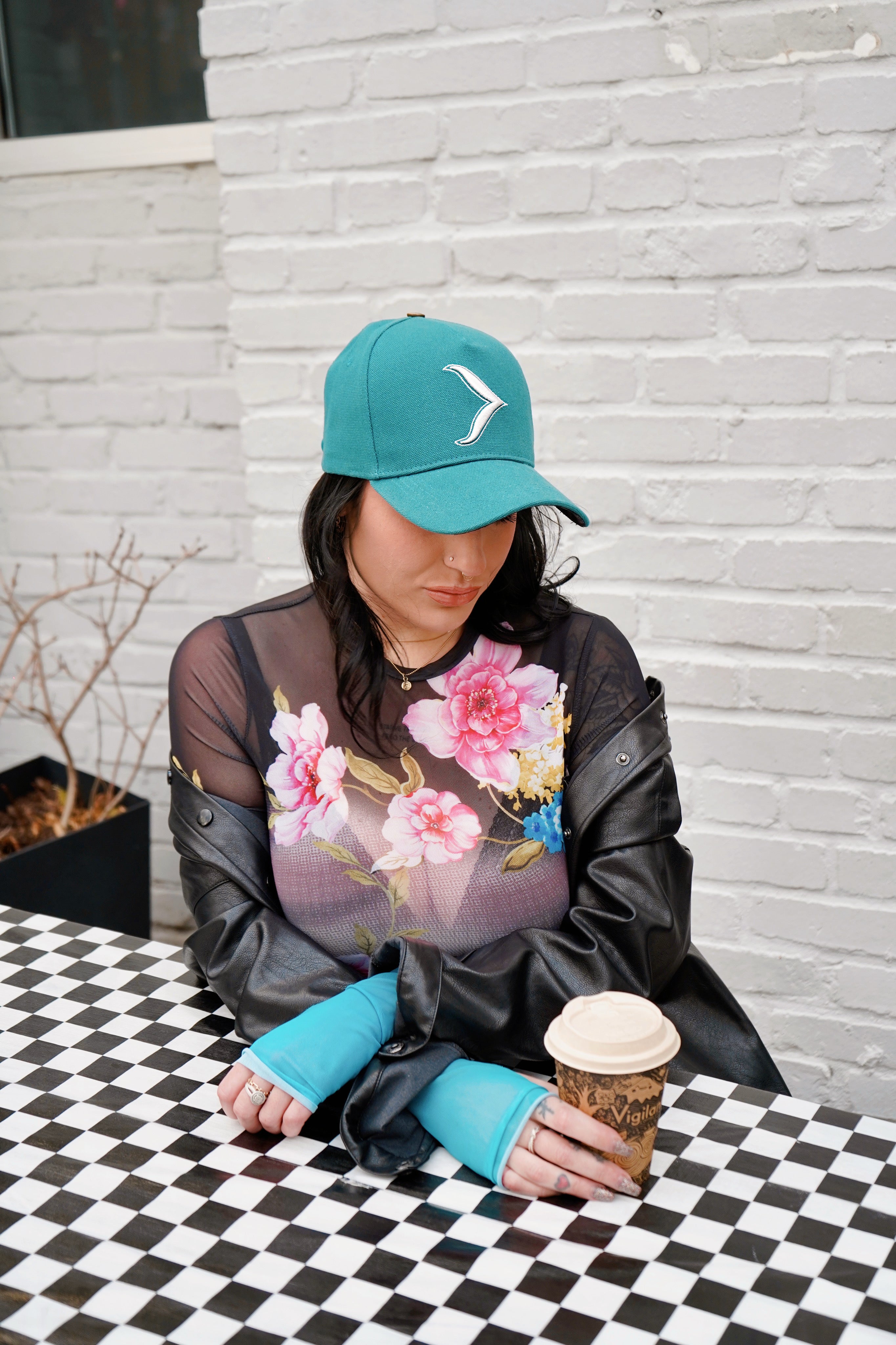 Sea Green Snapback Hat