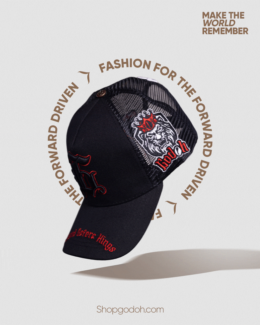 SHADOW BLACK TRUCKER HAT