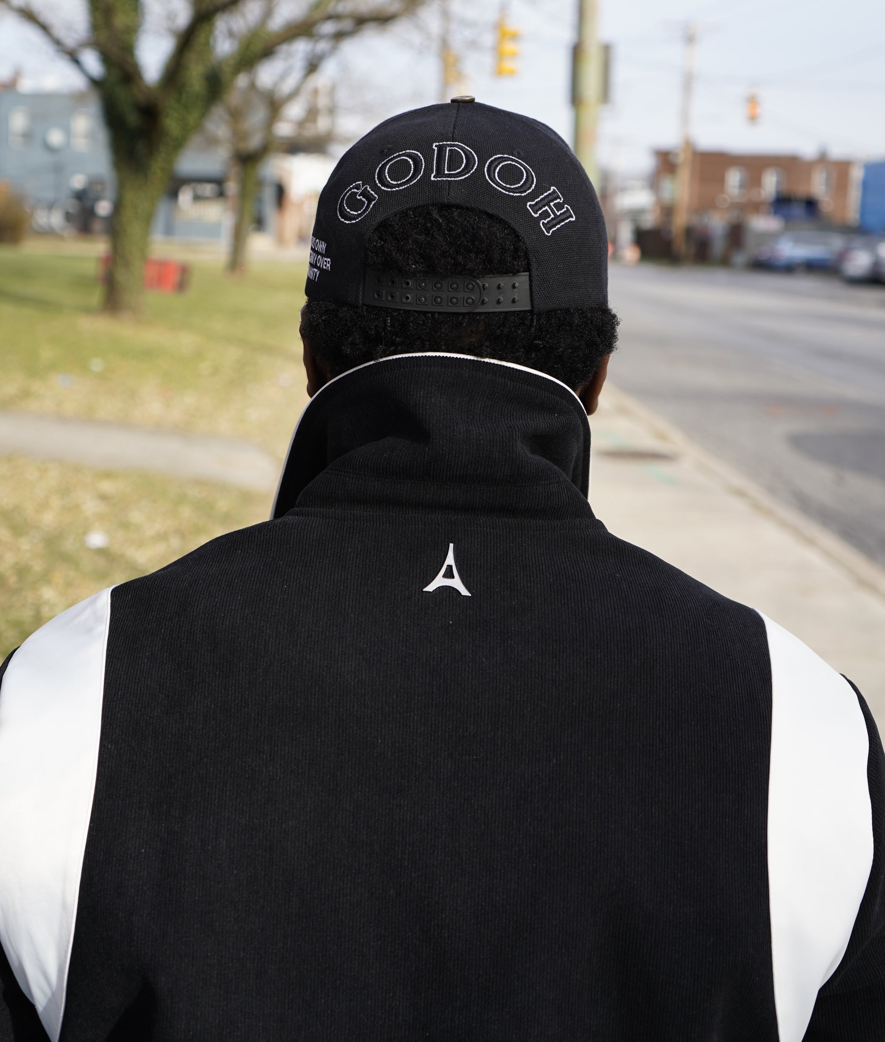 Carbon Black Snapback Hat