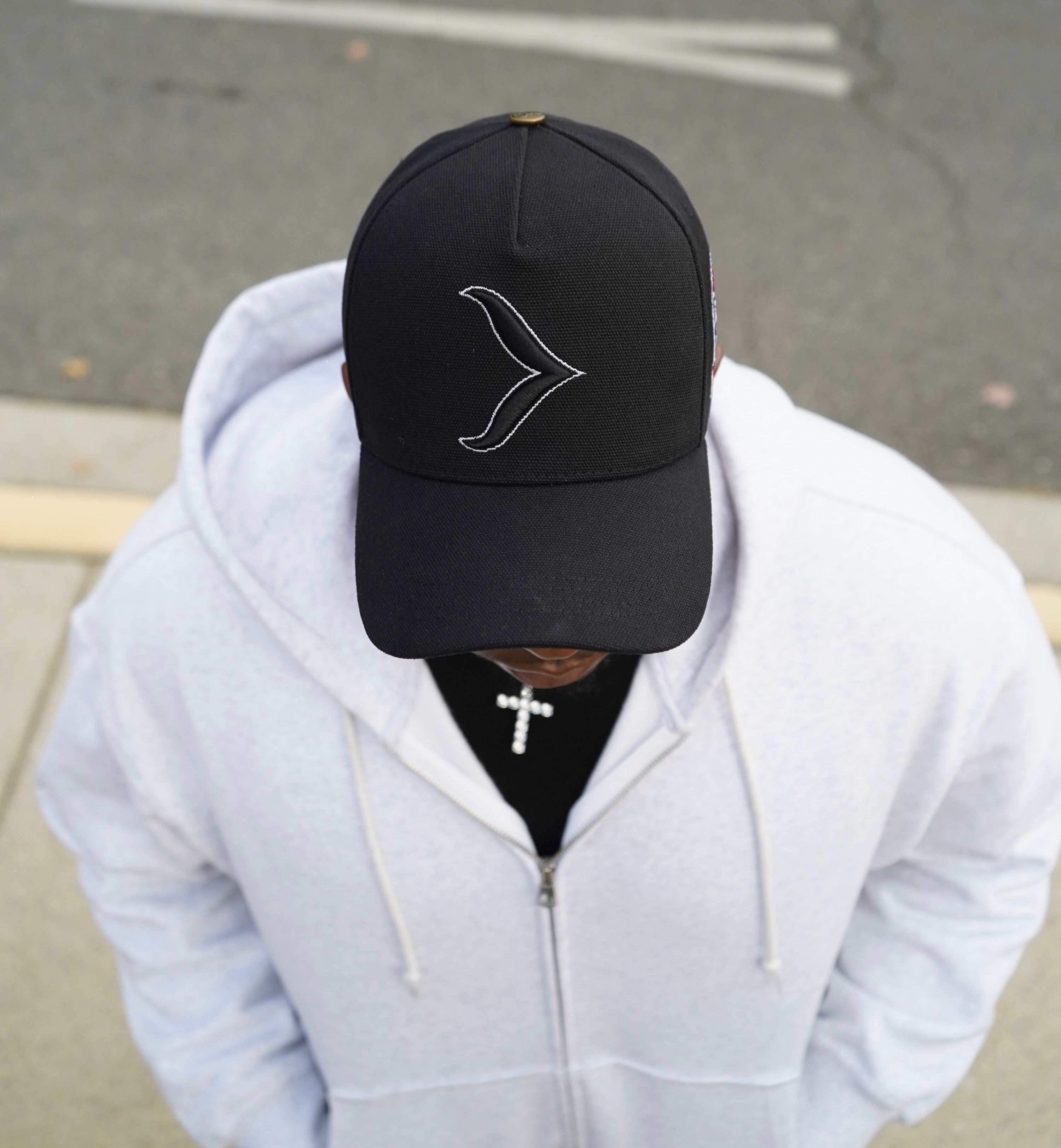 Carbon Black Snapback Hat