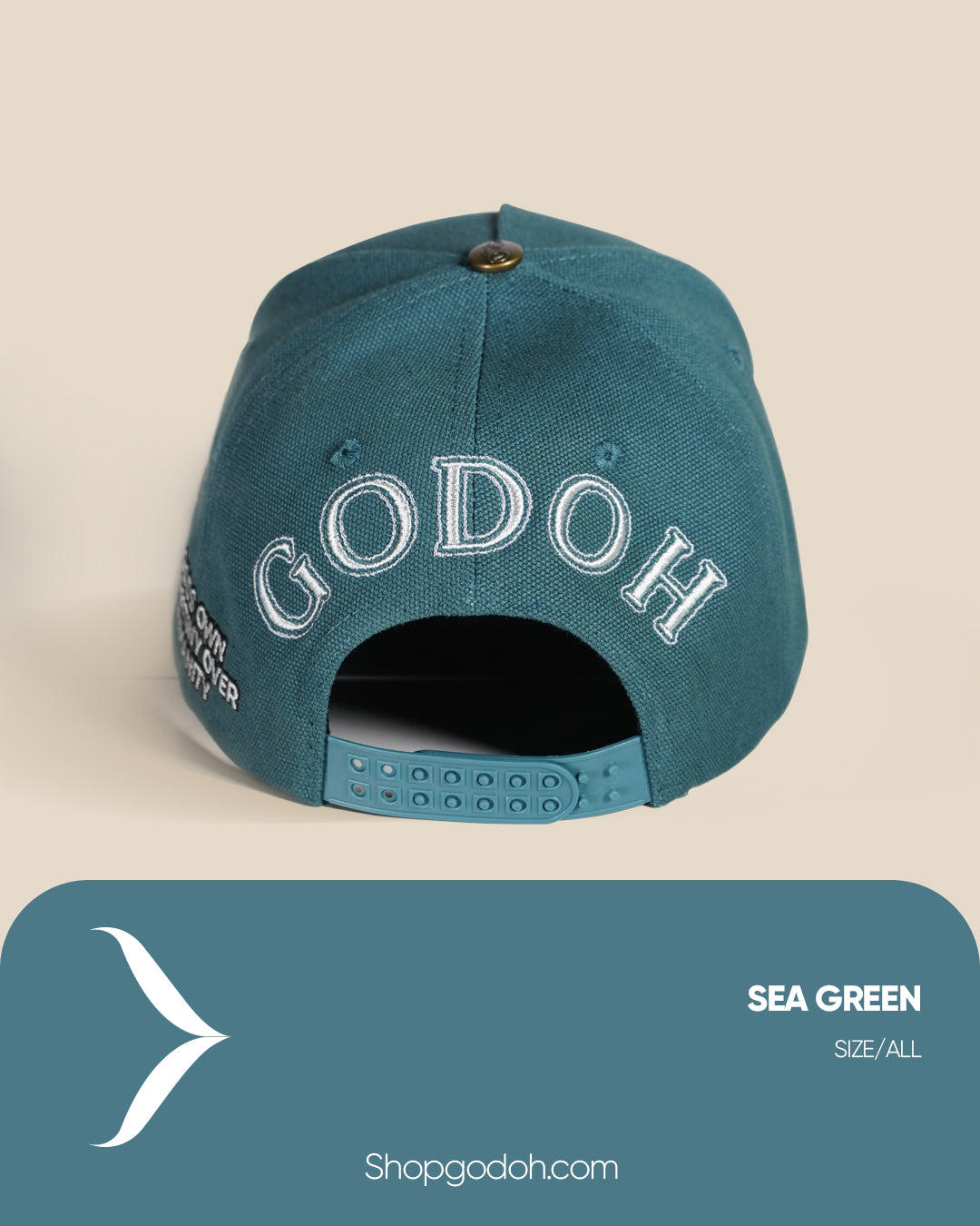 Sea Green Snapback Hat
