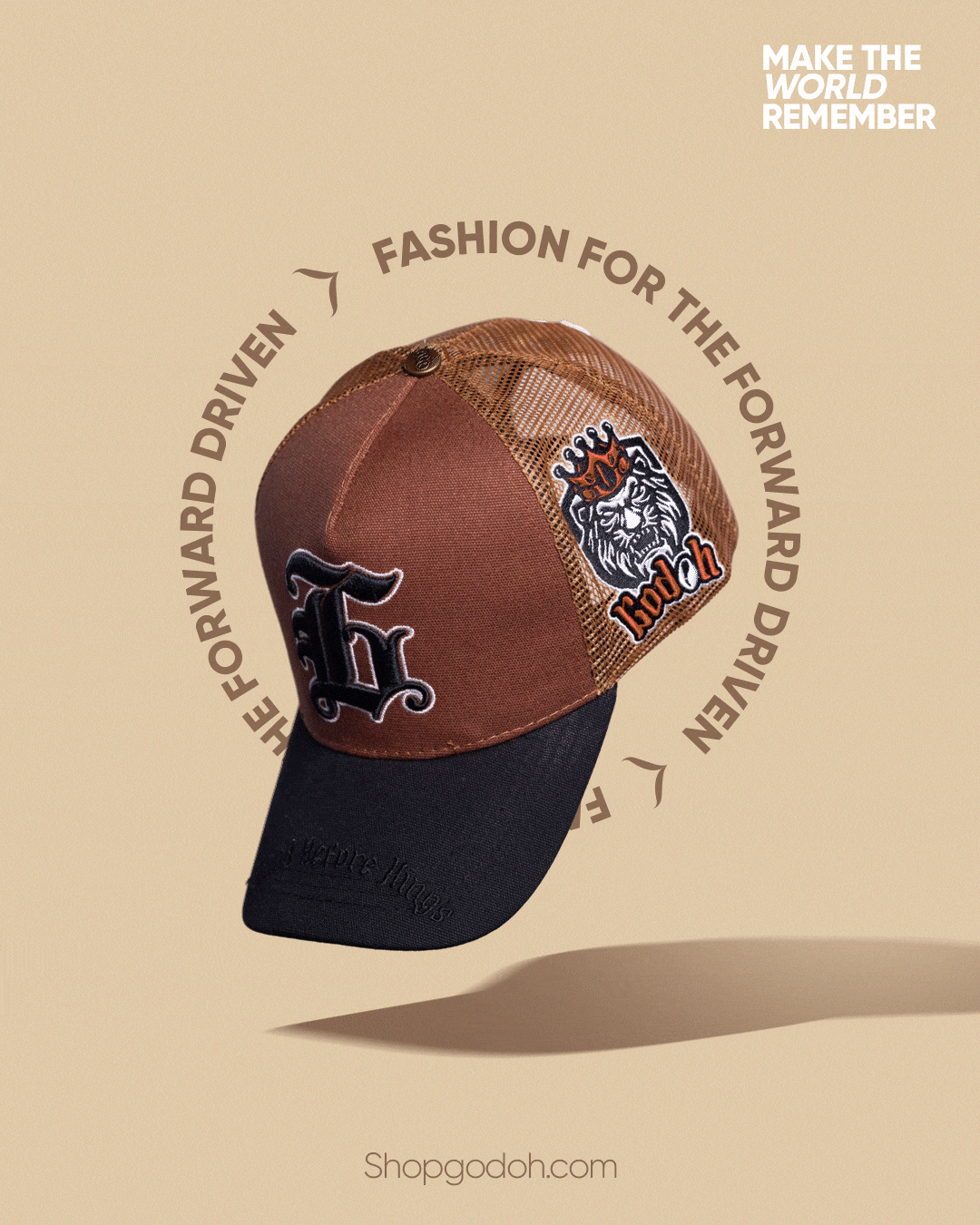 GRIZZLY BROWN TRUCKER HAT