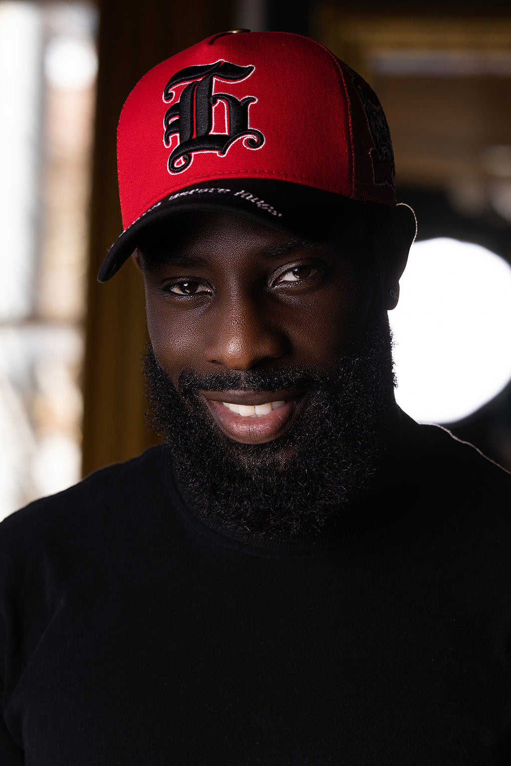 LAVA RED TRUCKER HAT