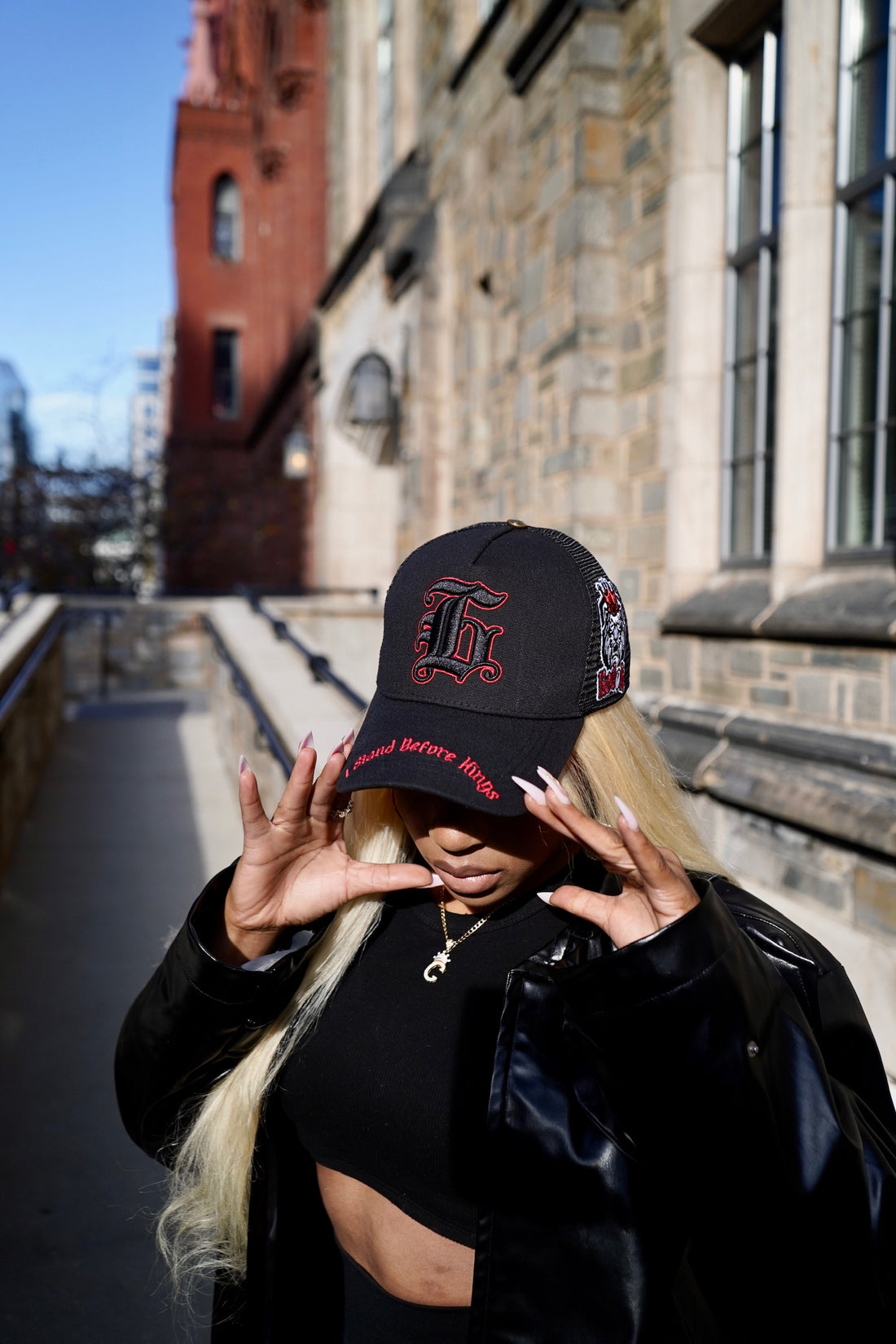 SHADOW BLACK TRUCKER HAT