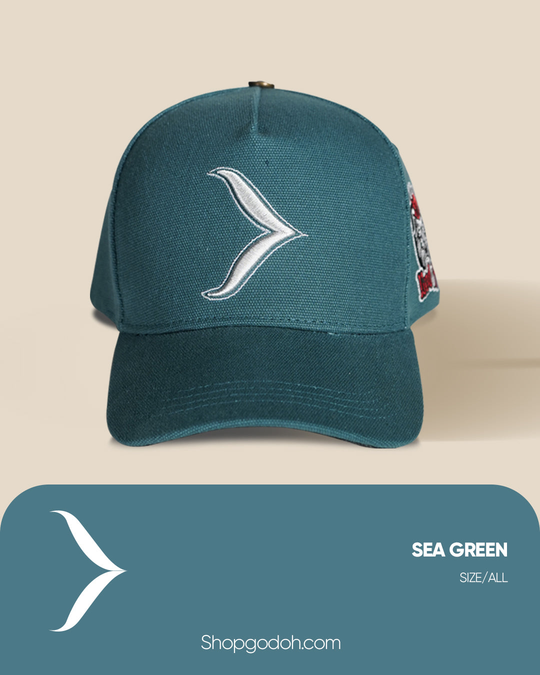 Sea Green Snapback Hat