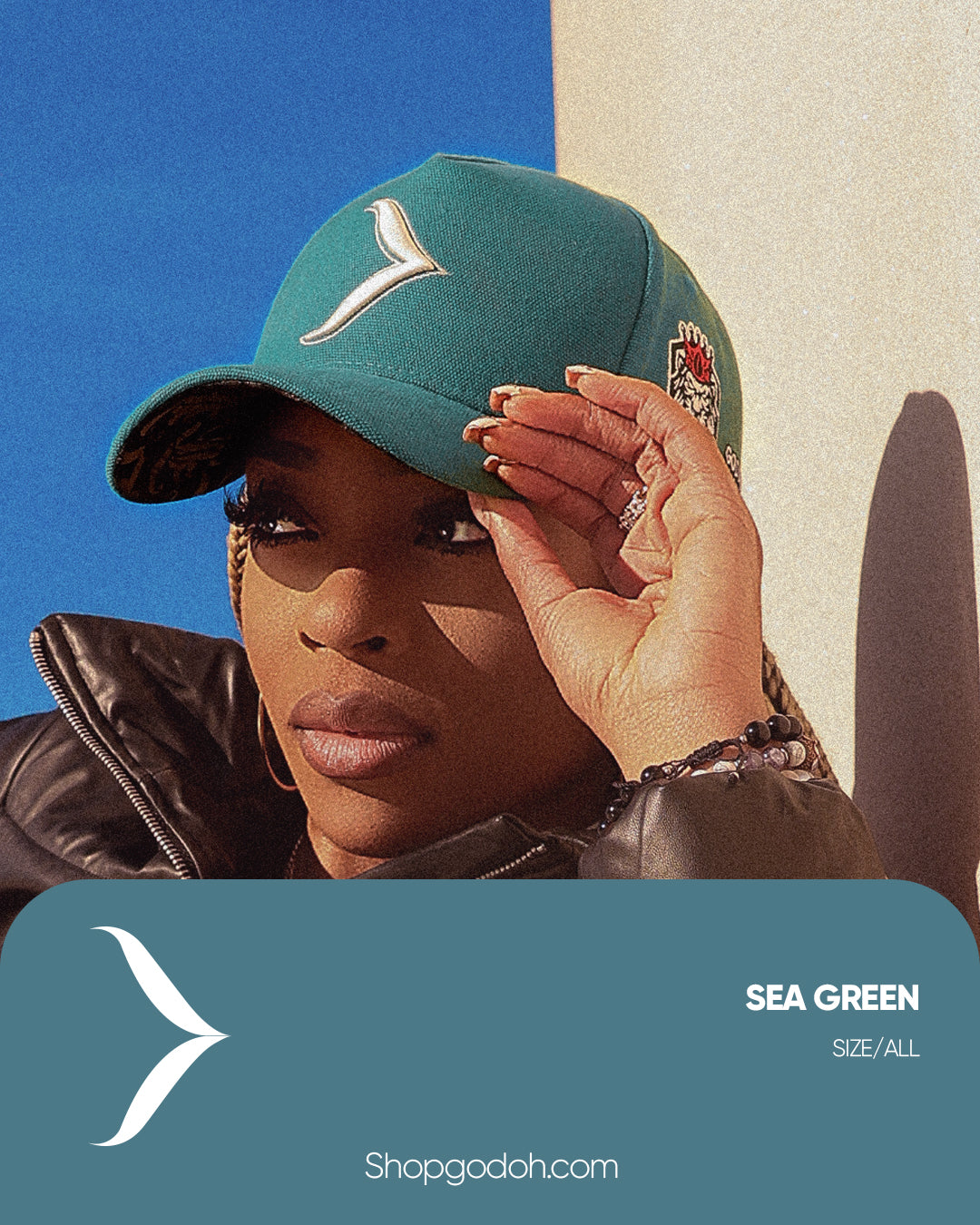 SEA GREEN SNAPBACK HAT