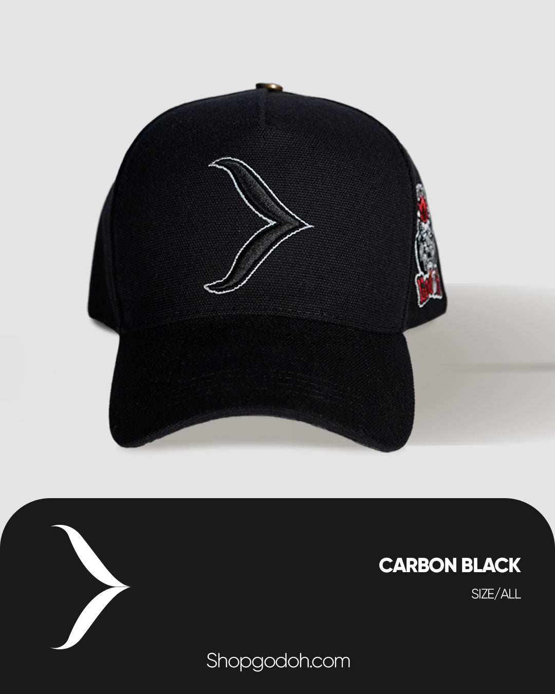 Carbon Black Snapback Hat