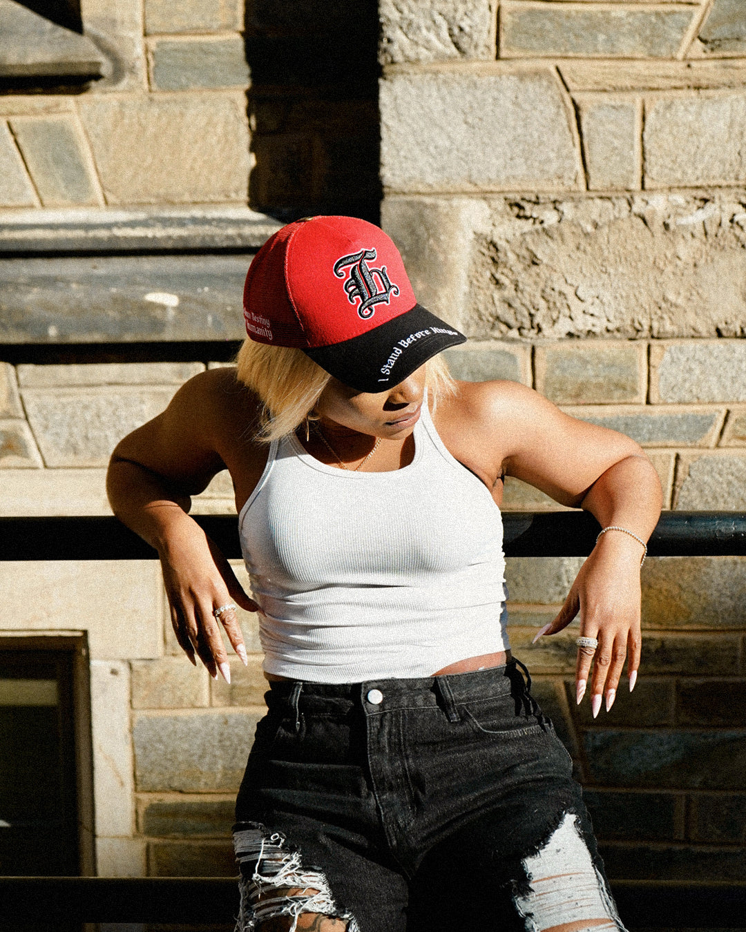 LAVA RED TRUCKER HAT